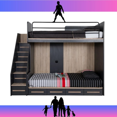 Retro Stil Genç Odası Ranza