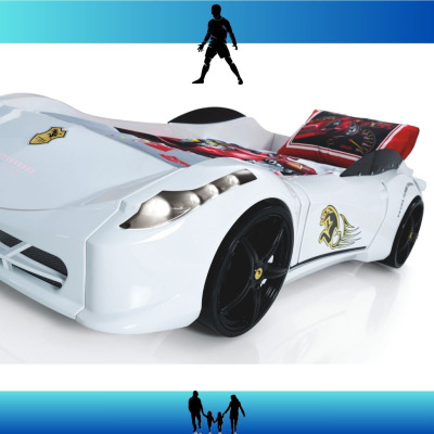 Titi Ferrari Araba Karyola Beyaz