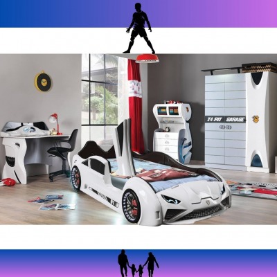 Kapılı Garage Araba Karyola Set