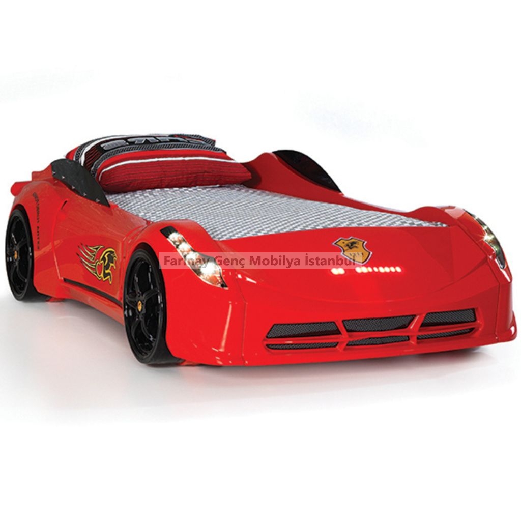Arabalı%20Yatak%20Modelleri%20Ferrari%20Beyaz