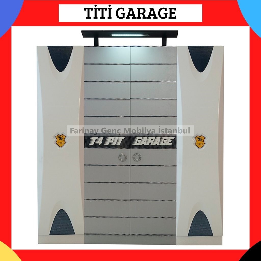Titi Garage 4 Kapılı Dolap