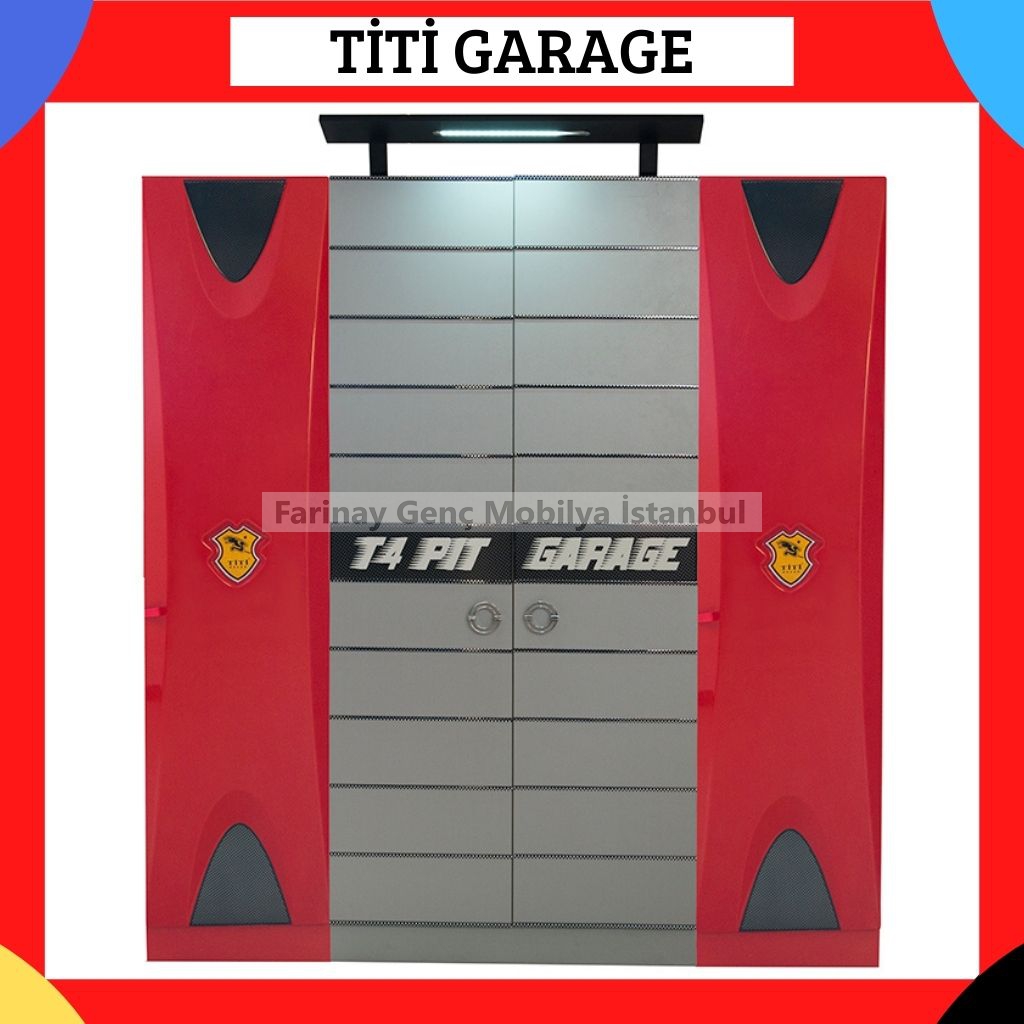Titi Garage 4 Kapılı Dolap