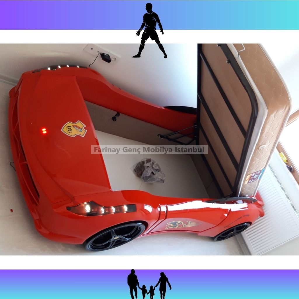Bazalı%20Ferrari%20Araba%20Karyola