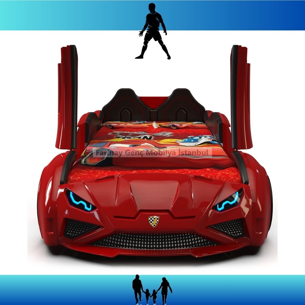 Kapılı,%20Deri%20Döşemeli%20Lamborghini%20Kırmızı%20Arabalı%20Karyola
