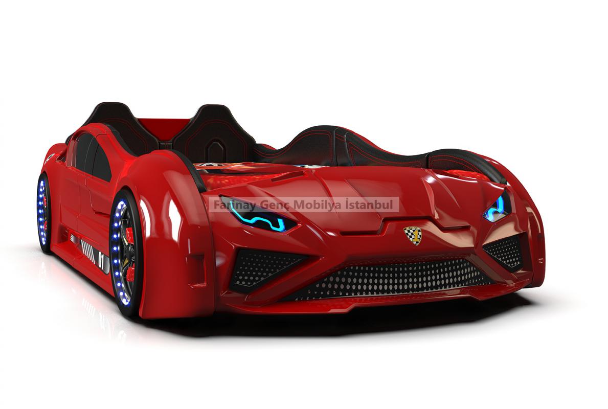 Kapılı,%20Deri%20Döşemeli%20Lamborghini%20Kırmızı%20Arabalı%20Karyola