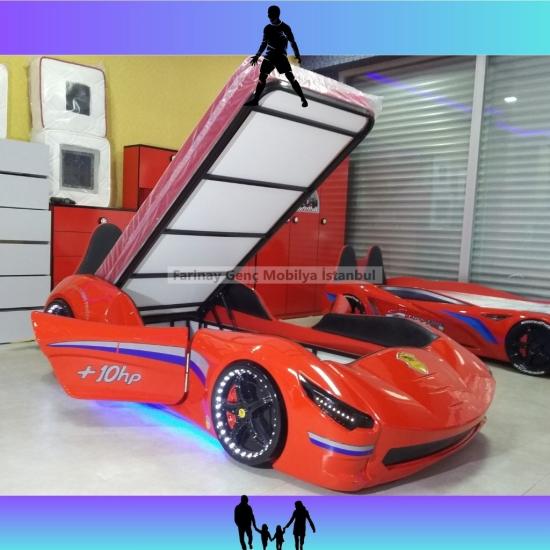 Çocukların Dünyası Bazalı Cabrio Arabalı Karyola