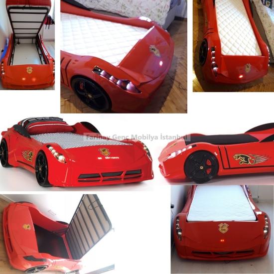 Fırsat Ürünü Bazalı Ferrari Araba Karyola