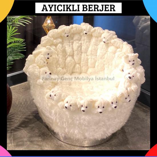 Ayıcıklı Tekli Puf Berjer, Tek Kişilik Ayıcıkkoltuk