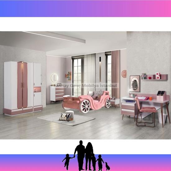 Faytonlu Rose Çocuk Odası kız çocuklarının hayali