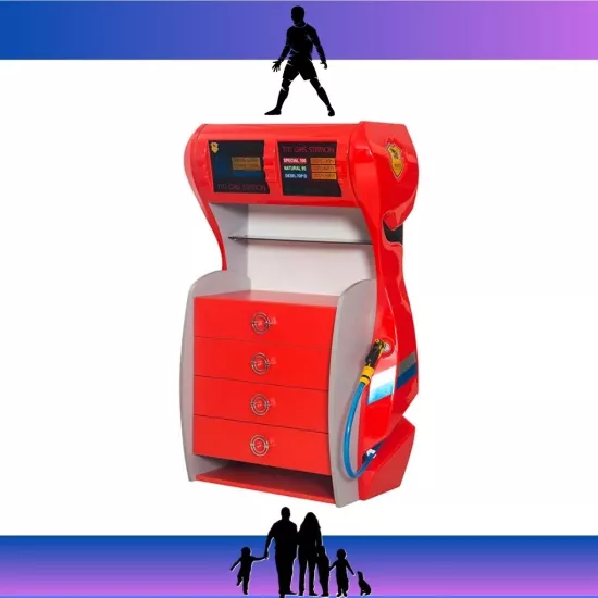 Farinay Ferrari Racer Serisi Beyaz Benzinlik Şifonyer