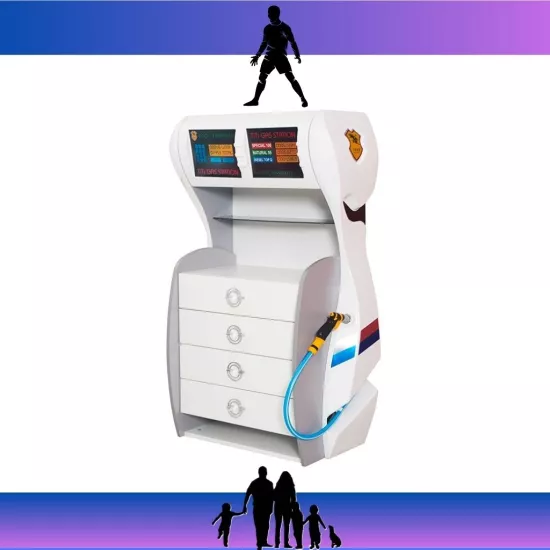 Farinay Ferrari Racer Serisi Beyaz Benzinlik Şifonyer